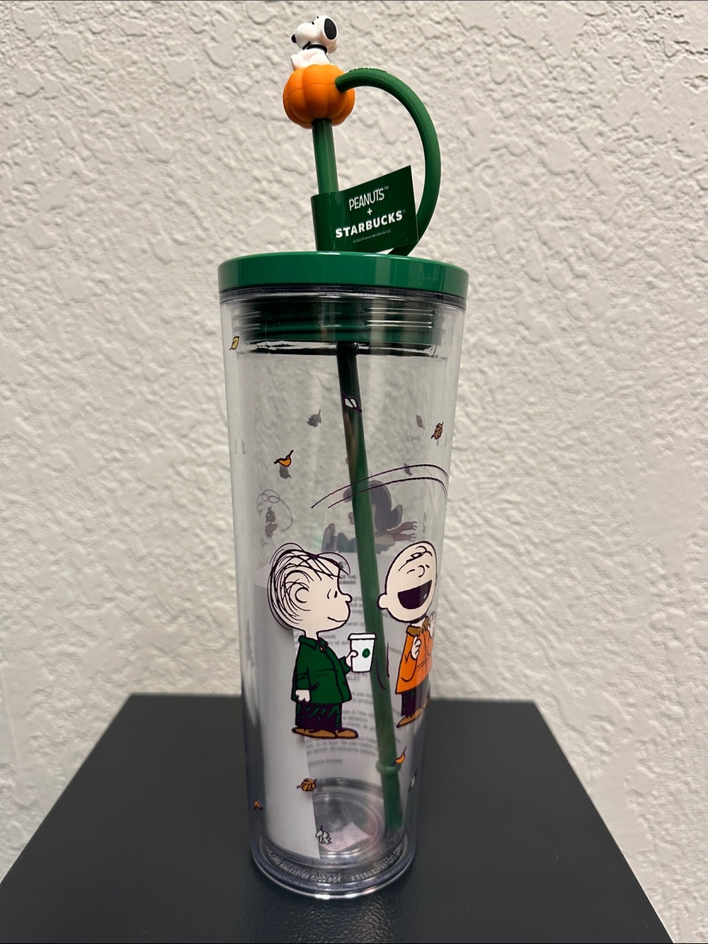 Starbucks Peanuts Great Pumpkin Halloween Snoopy Charlie Brown Tumbler 24oz NWT